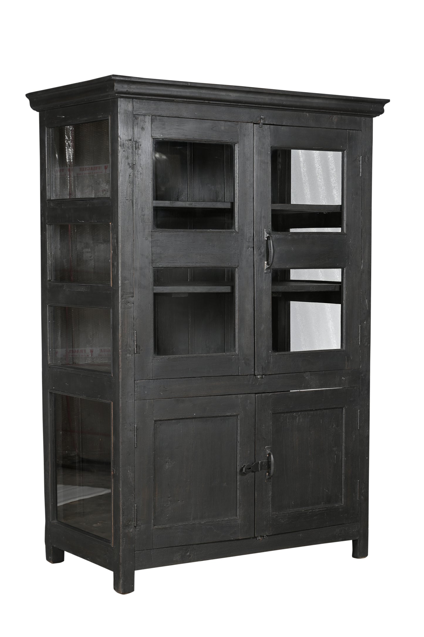Vintage Teak and Glass Display Cabinet