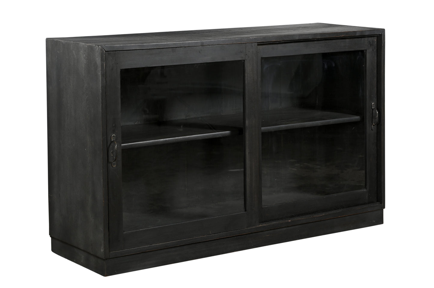 Vintage Teak Glass Kitchen Wall Cabinet