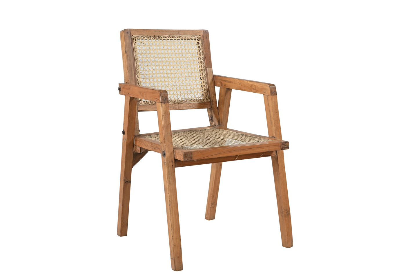 Vintage Teak Rattan ArmChair