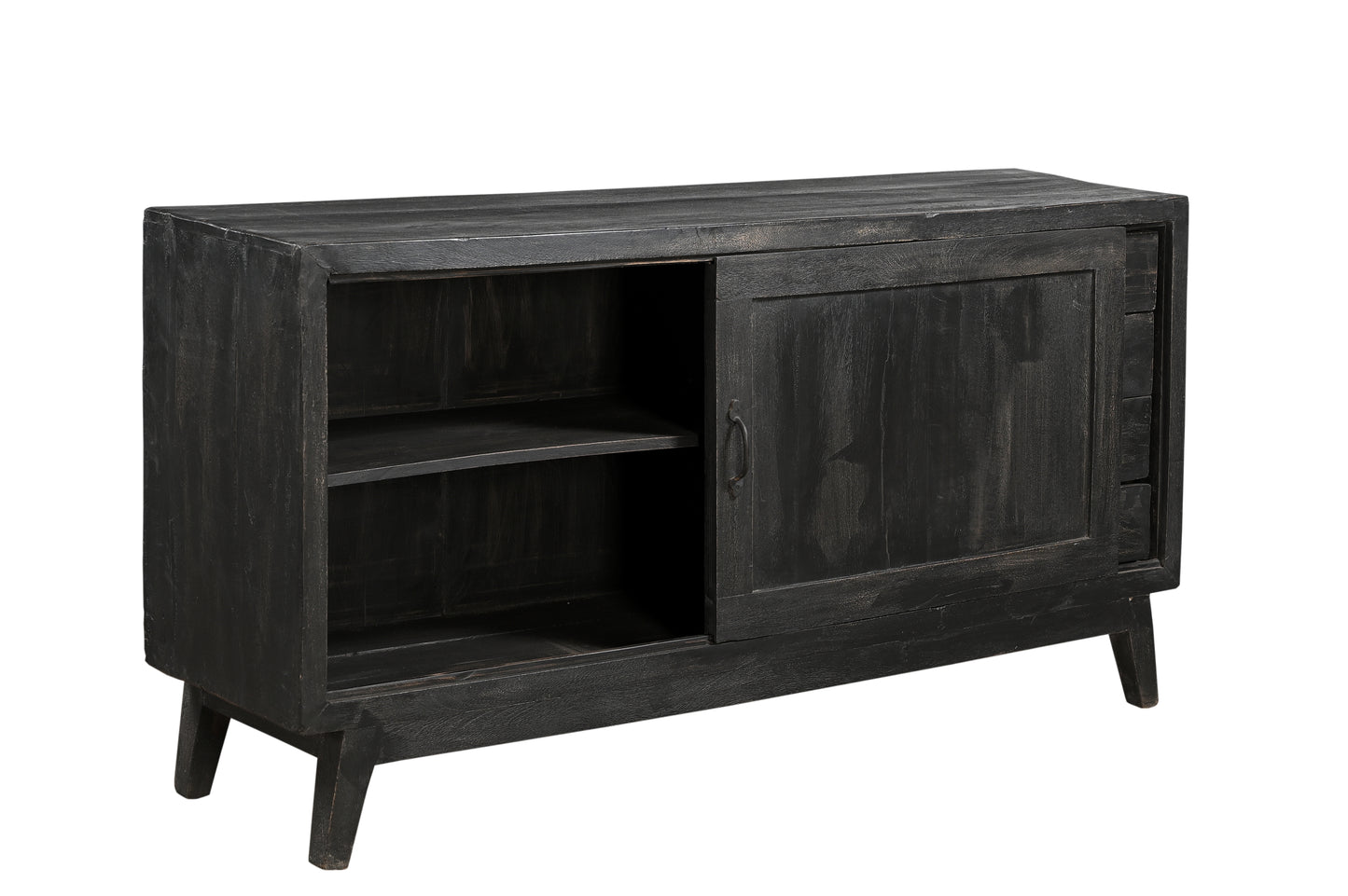 Recycled Wooden 4 Drawer Plasma Sideboard