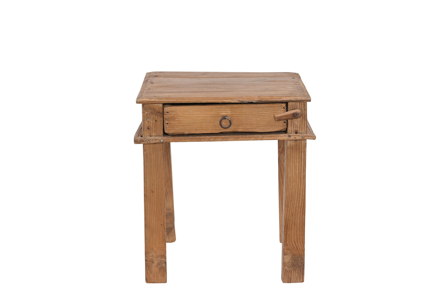 Vintage Teak Side Table with Drawer