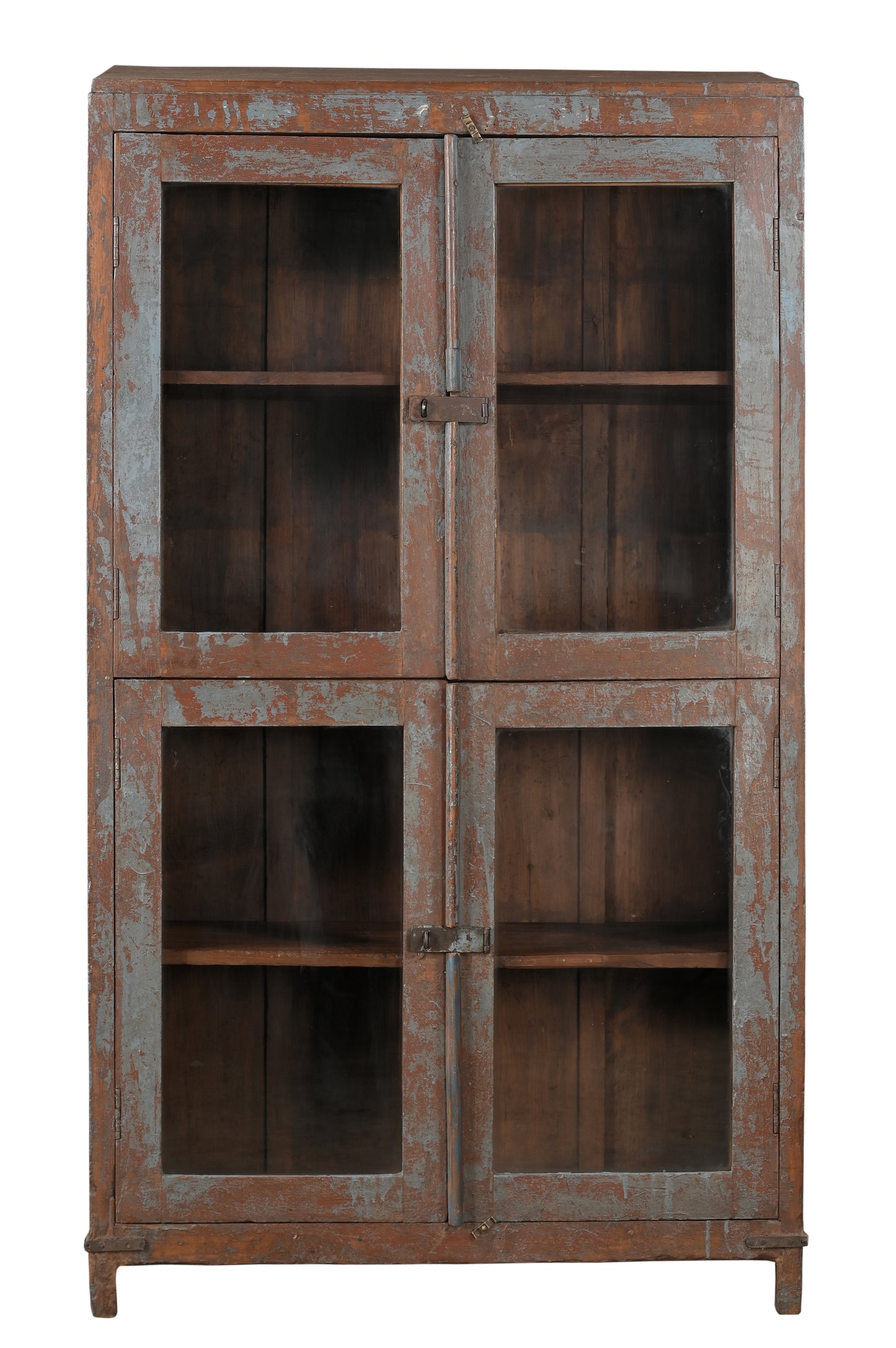 Vintage Teak Wood and Glass Display Cabinet
