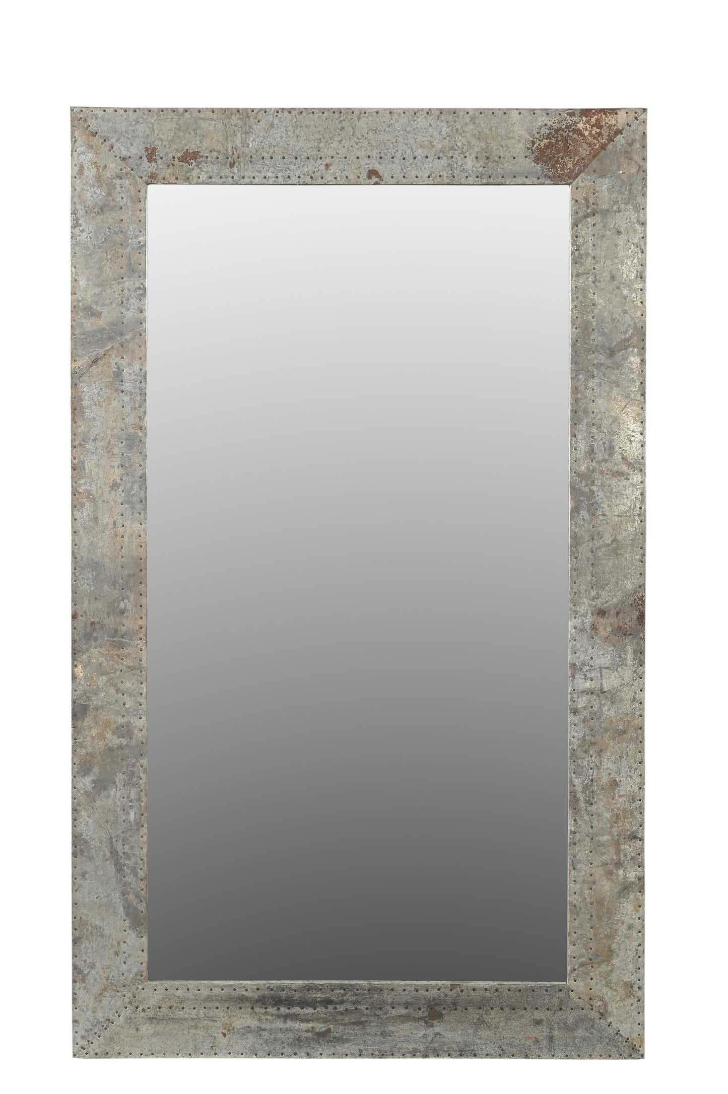 Recycled Wood and Iron Fitted Mirror