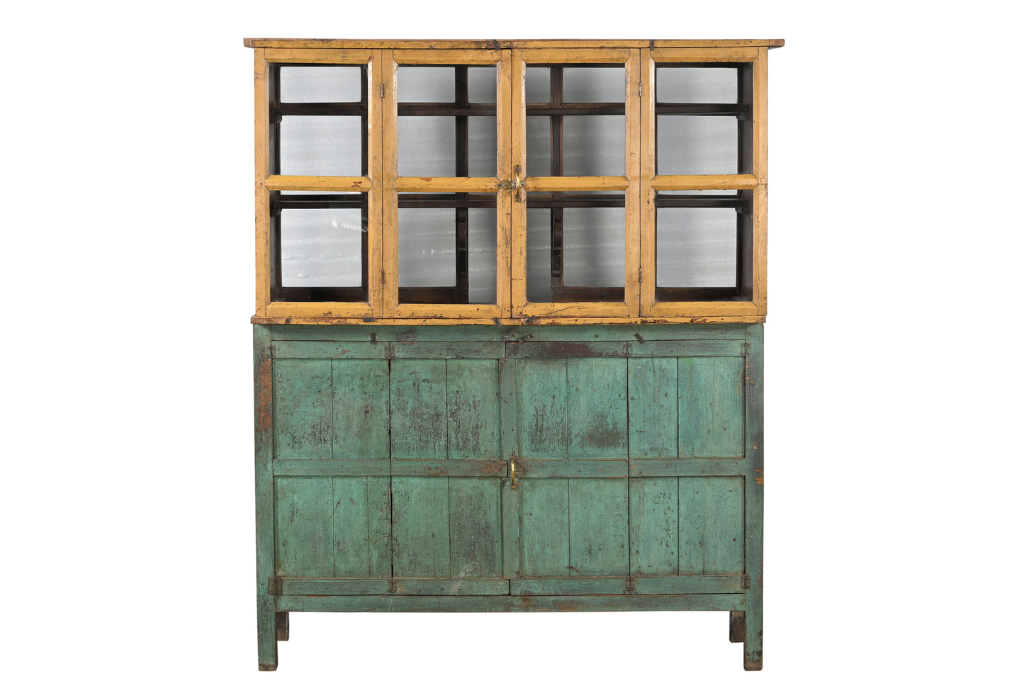 Vintage Teak Wood and Glass Display Cabinet