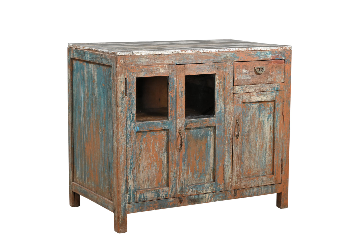 Vintage Teak Glass Cabinet