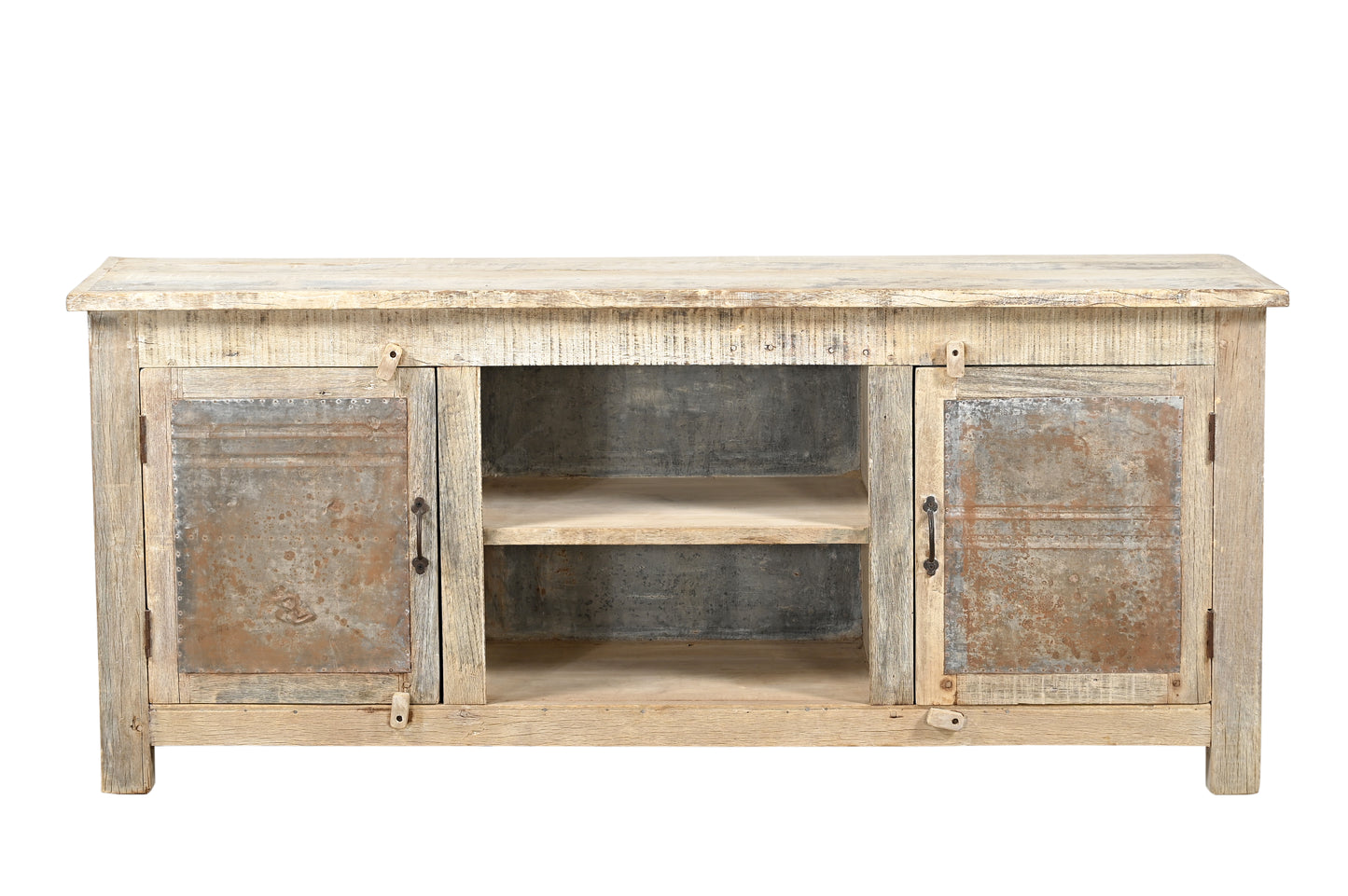 Recycled Wood Iron Plasma SideBoard