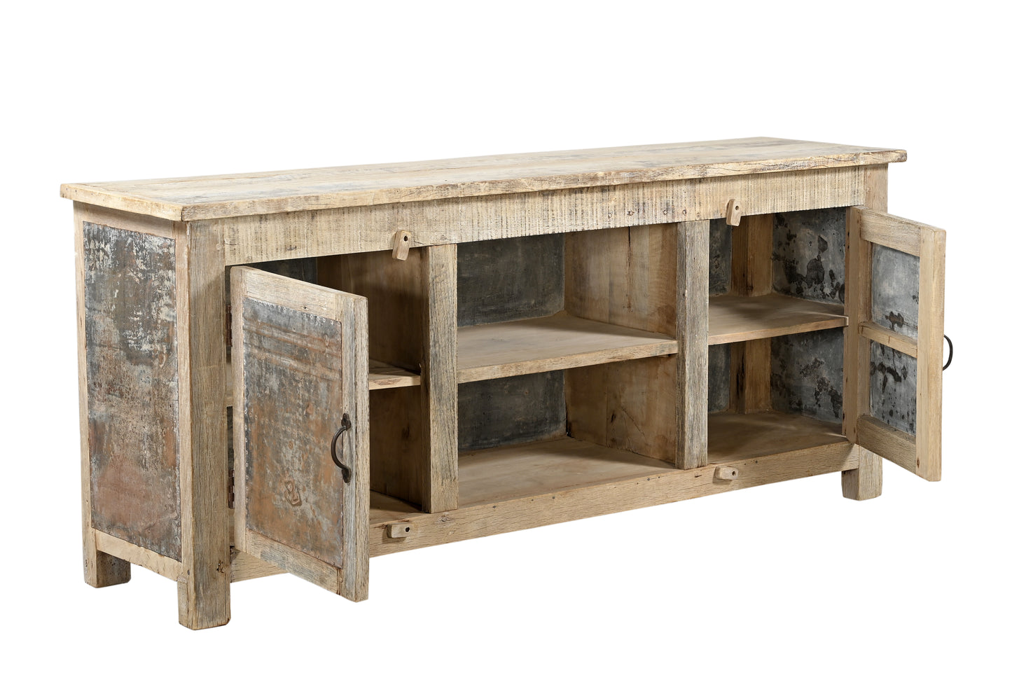 Recycled Wood Iron Plasma SideBoard