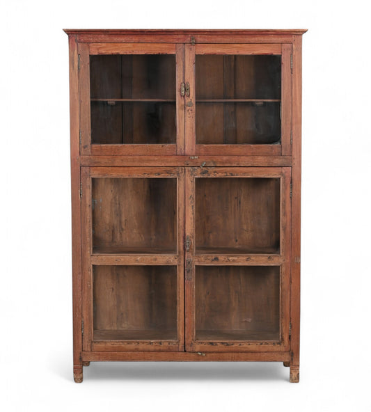 Vintage Teak Glass Display Cabinet