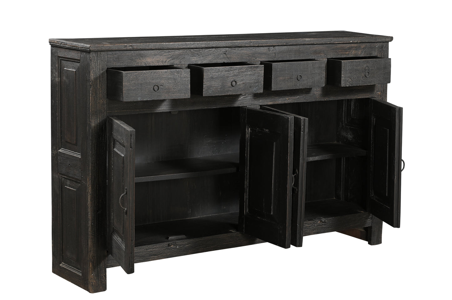 Recycled Wood 4 Drawer SideBoard