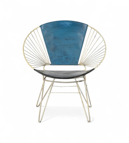 Vintage Iron Canvas Chair