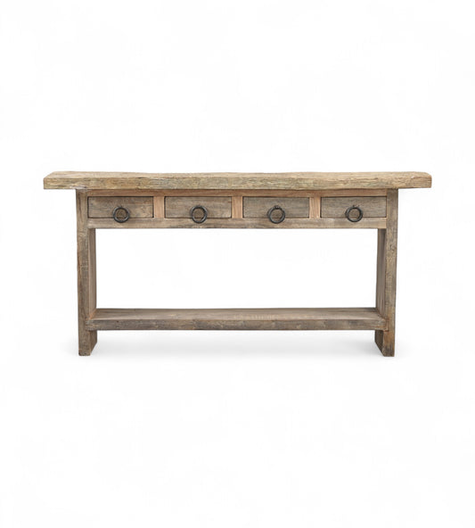 Recycled Wood Console Table