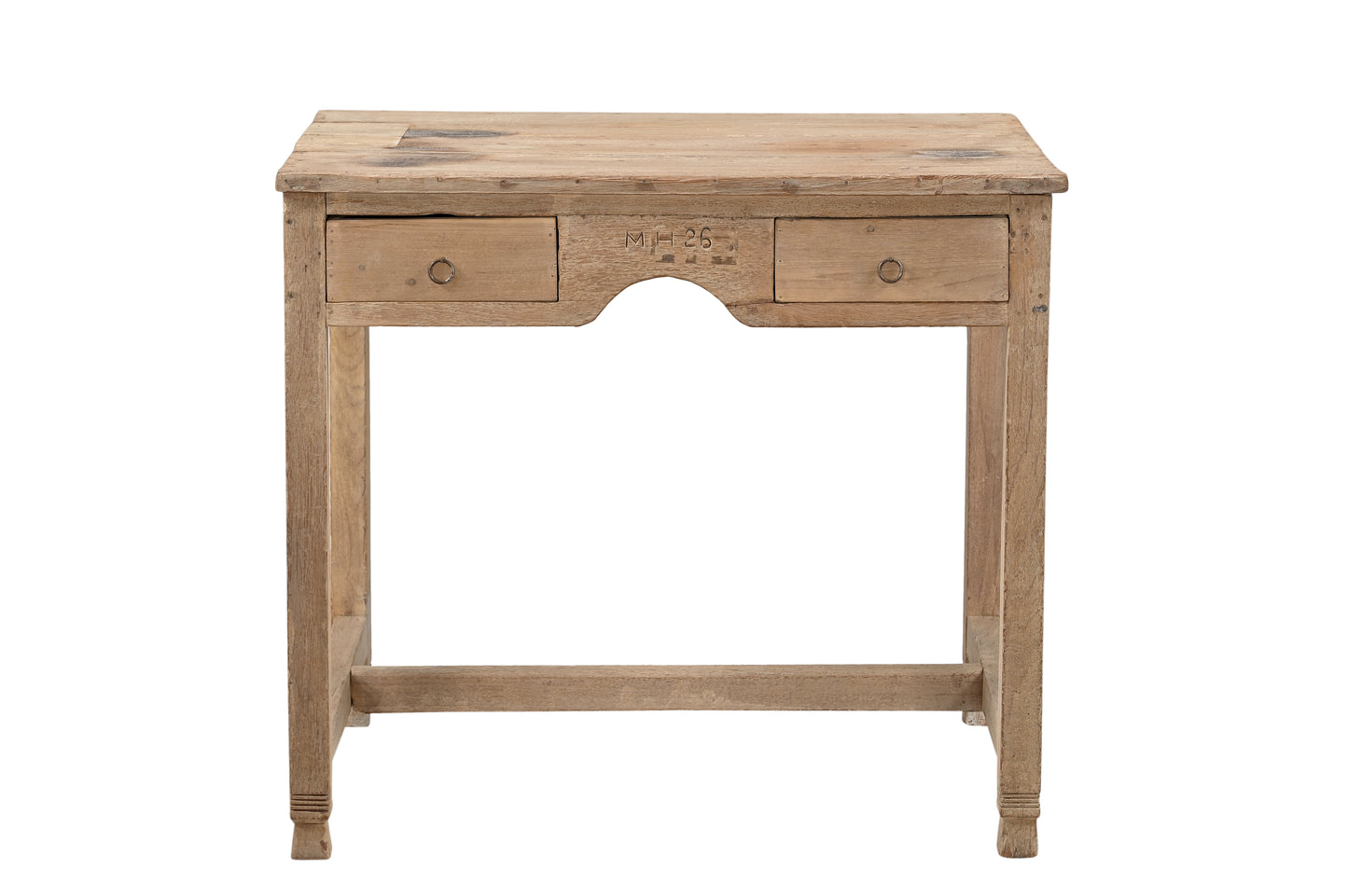 Recycled Wood 2 Drawer Writing Desk