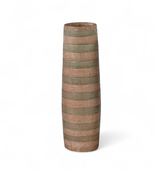 Vintage Teak Wooden Dholak / Planter