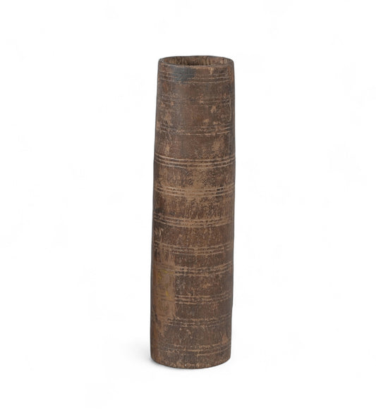 Vintage Teak Wooden Dholak / Planter